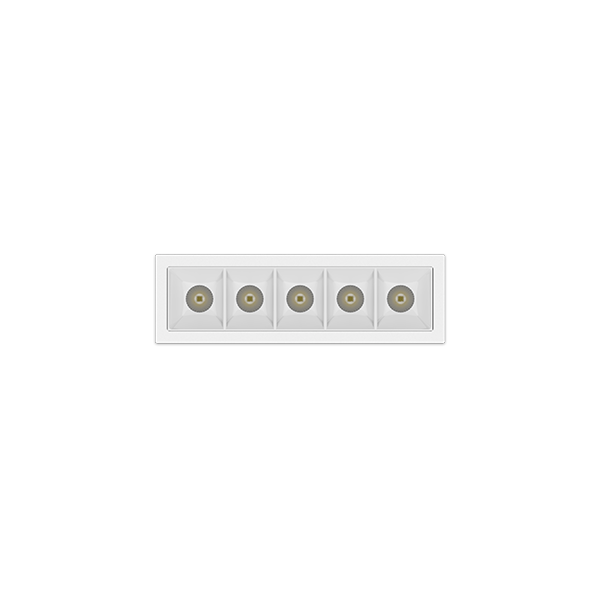 DOWNLIGHT LINEAR DE EMBUTIR - 5 DOTS