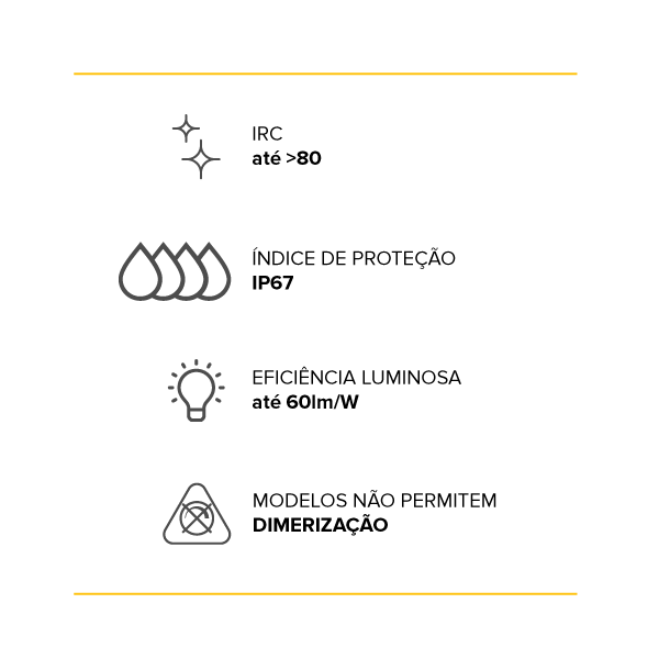 BALIZADOR IP67 - NÉBULA - 1 FACHO